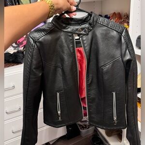 New York & Company Black Leather Jacket
